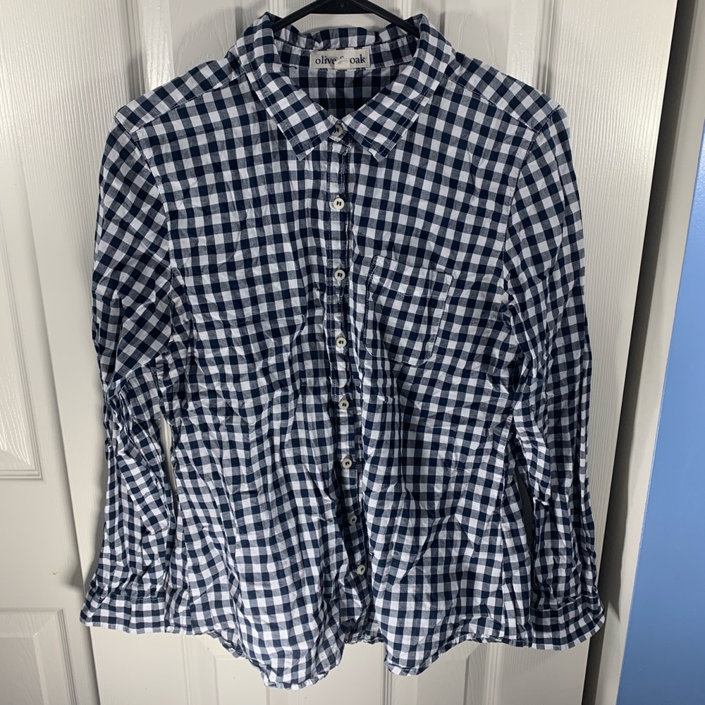 Olive & Oak Checkered Women’s Blouse